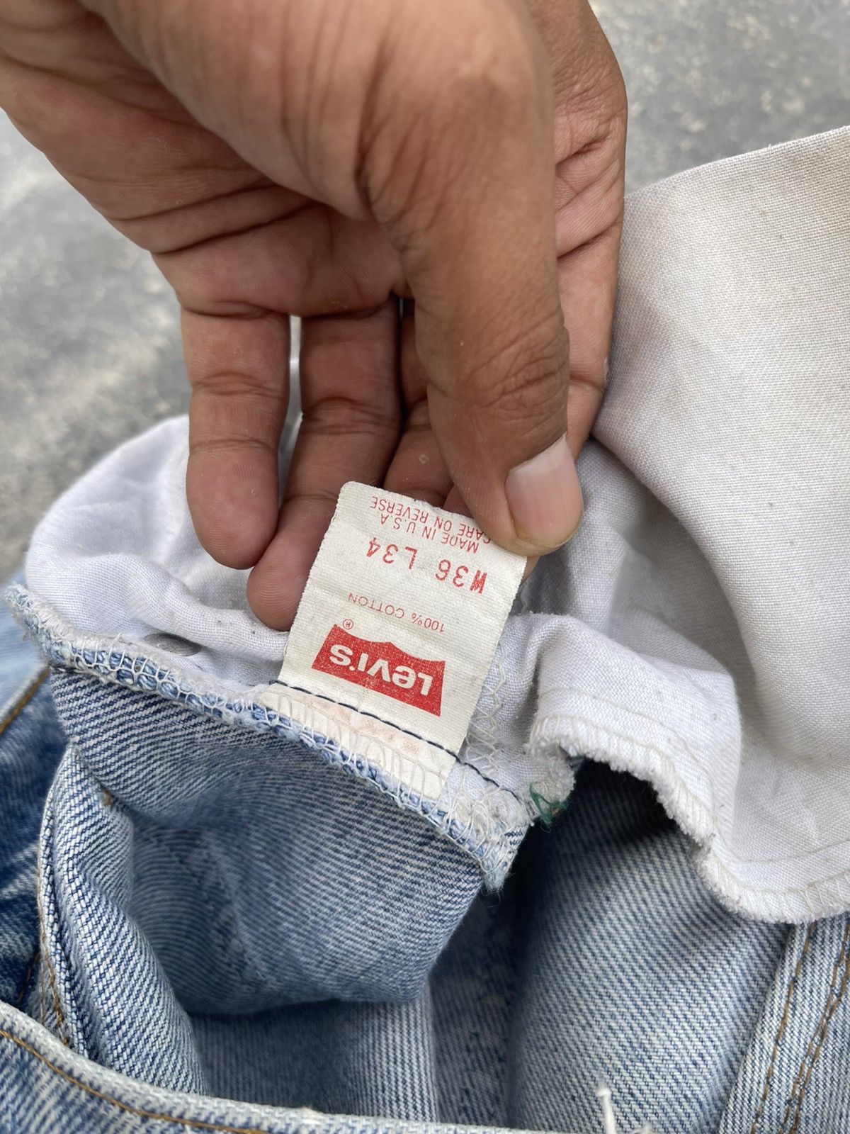 Levi's Levi’s Orange Tab Rugged reconstruct distressed denim Size US 31 - 18 Thumbnail