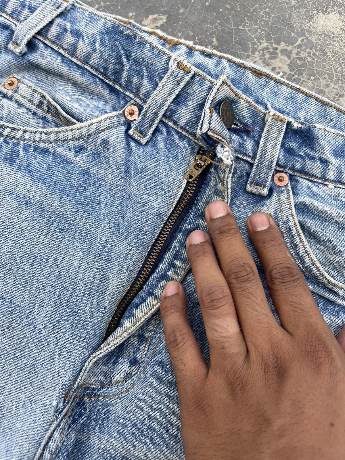 Levi's Levi’s Orange Tab Rugged reconstruct distressed denim Size US 31 - 10 Thumbnail