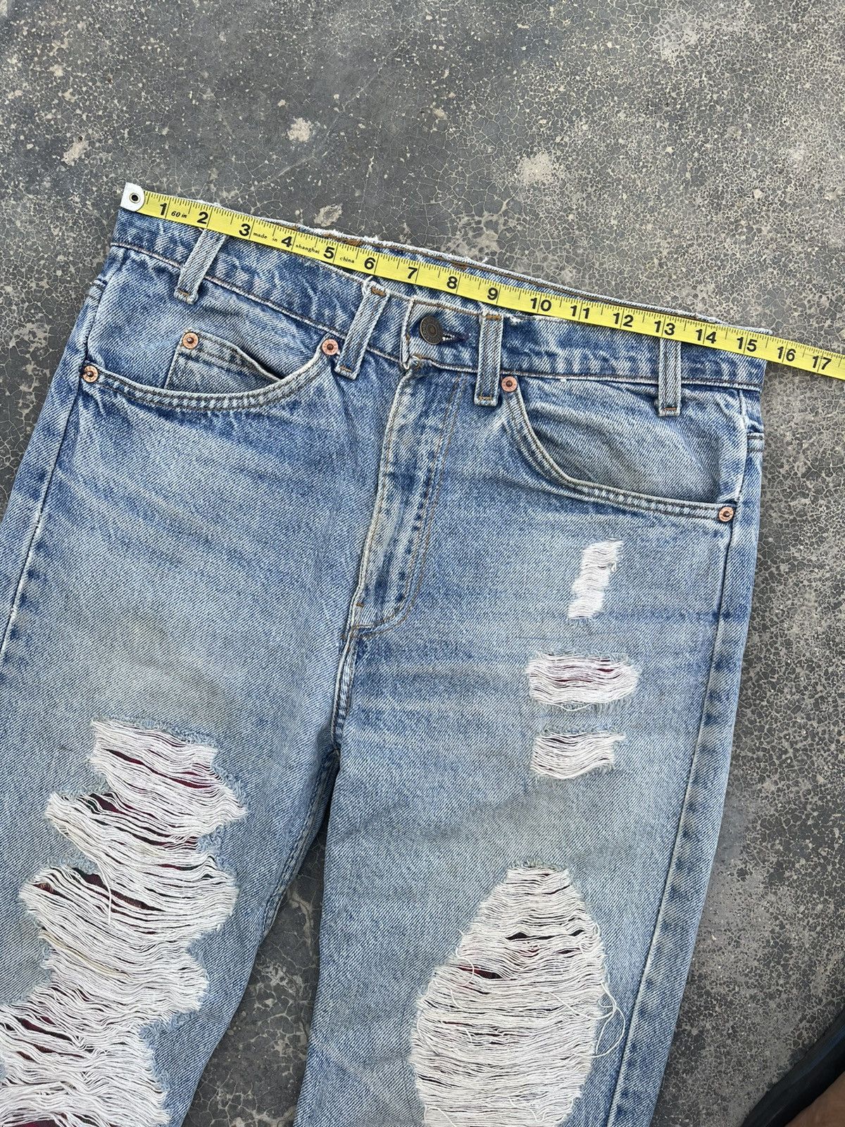 Levi's Levi’s Orange Tab Rugged reconstruct distressed denim Size US 31 - 12 Thumbnail