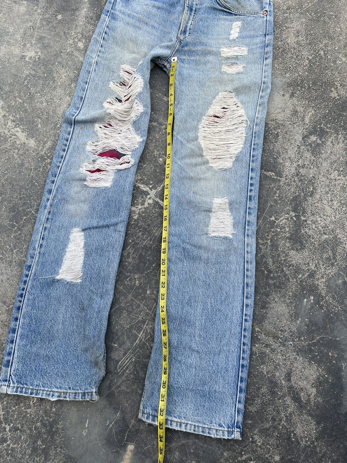 Levi's Levi’s Orange Tab Rugged reconstruct distressed denim Size US 31 - 17 Thumbnail