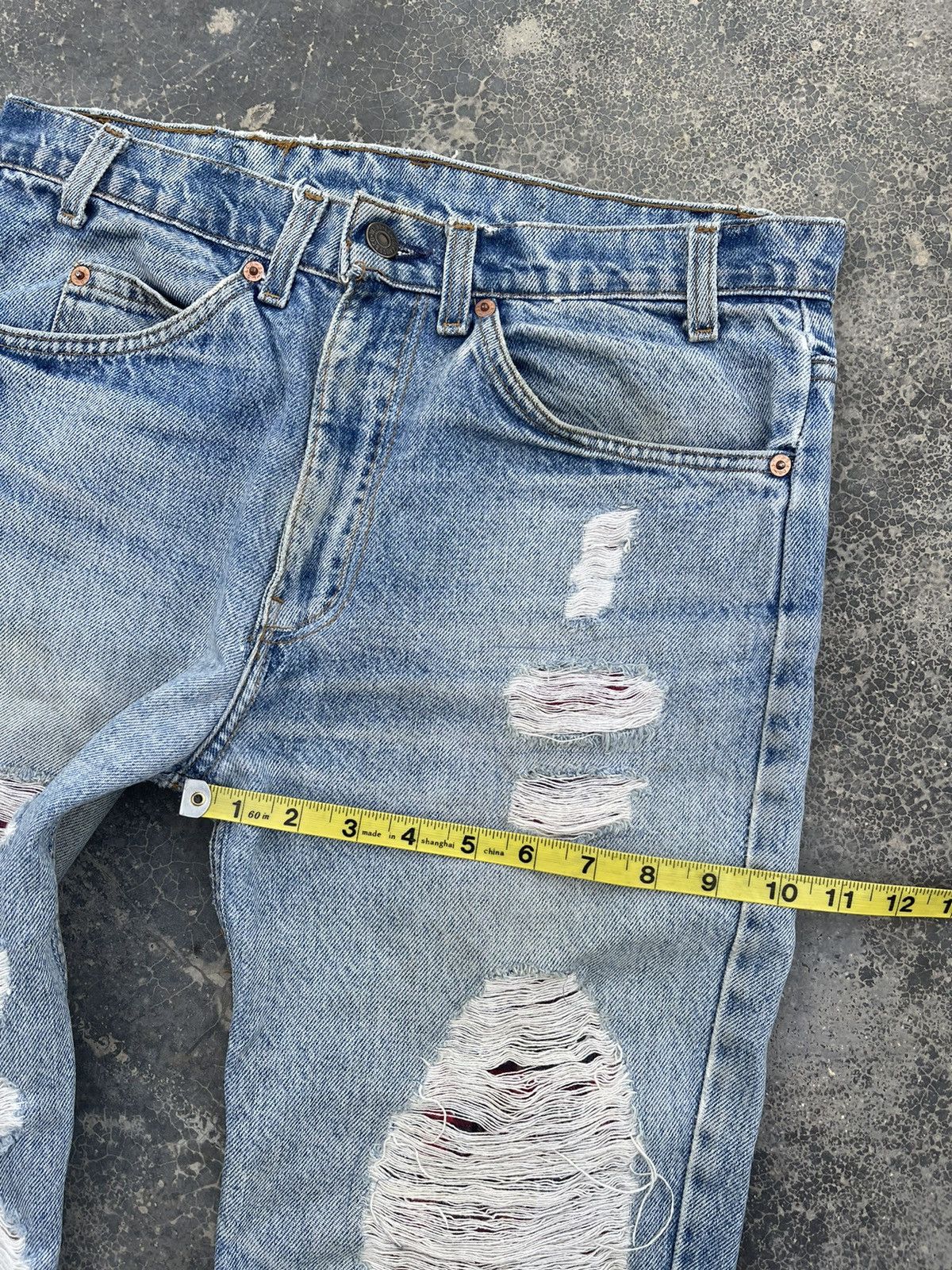 Levi's Levi’s Orange Tab Rugged reconstruct distressed denim Size US 31 - 14 Thumbnail