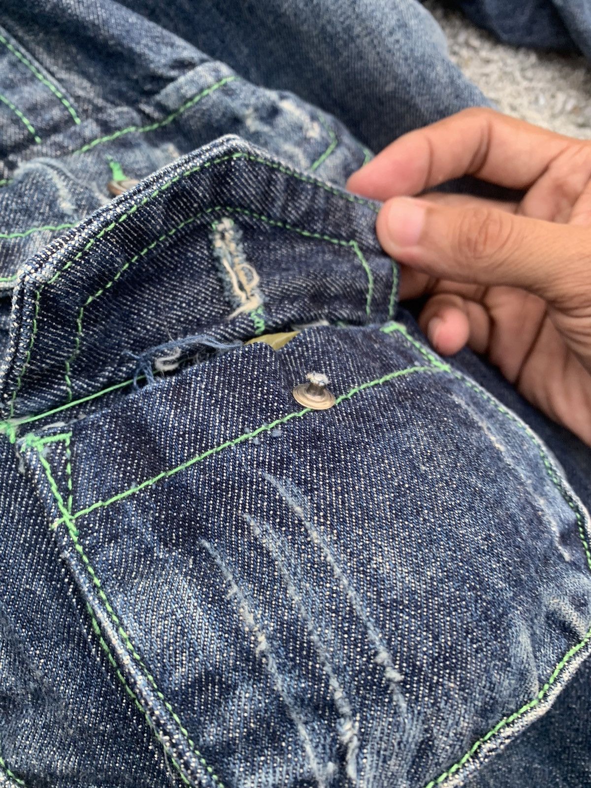 Japanese Brand Marzo Cargo Jeans Size US 32 / EU 48 - 15 Thumbnail