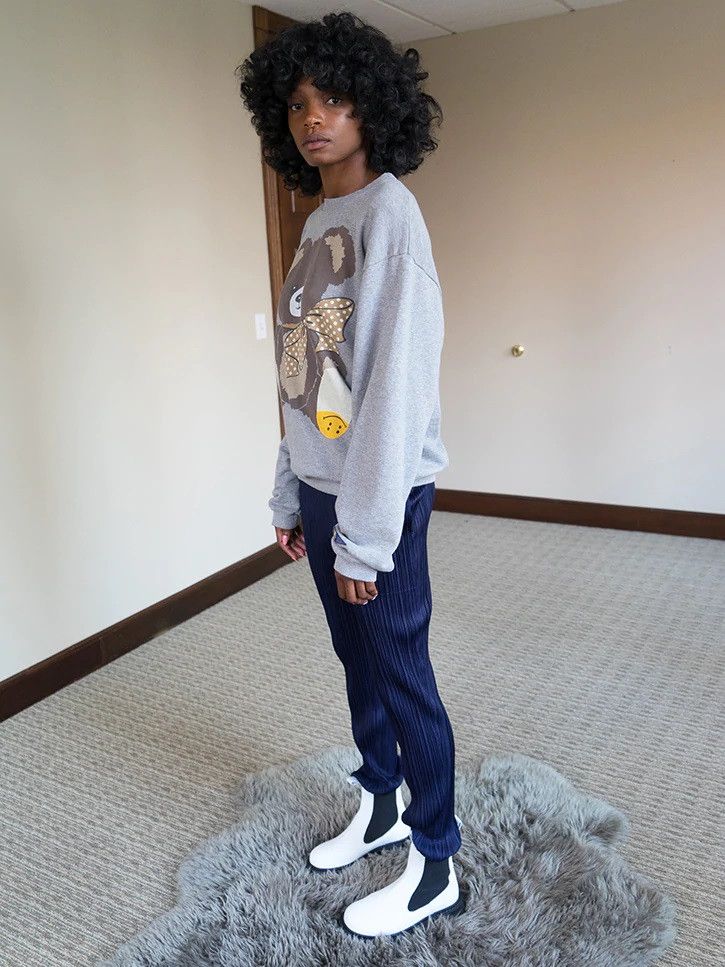 Kapital Kapital Kountry Teddy Bear Sweatshirt - Grey Terry Fleece Size US XL / EU 56 / 4 - 8 Thumbnail