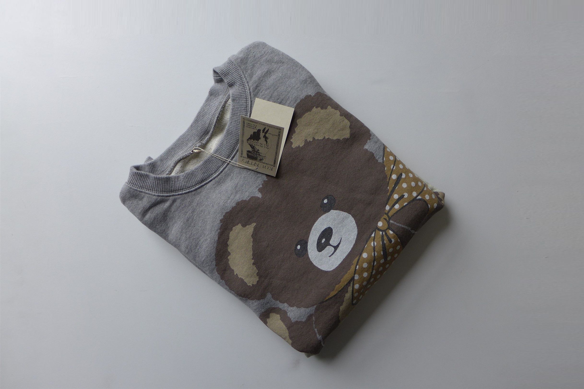 Kapital Kapital Kountry Teddy Bear Sweatshirt - Grey Terry Fleece Size US XL / EU 56 / 4 - 11 Thumbnail