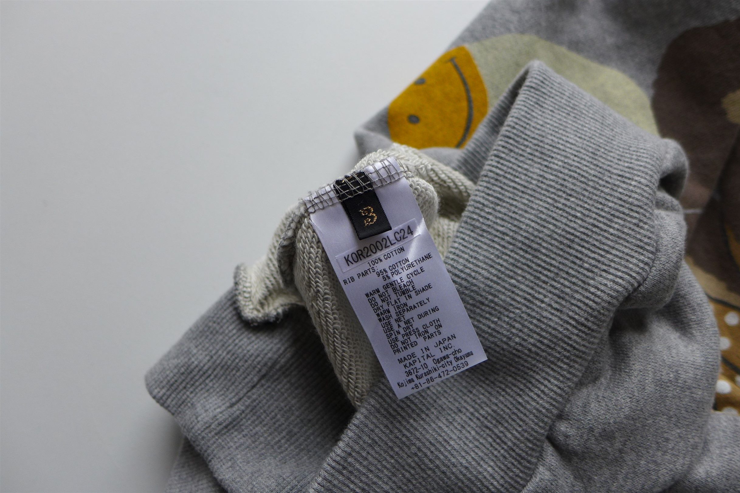 Kapital Kapital Kountry Teddy Bear Sweatshirt - Grey Terry Fleece Size US L / EU 52-54 / 3 - 19 Thumbnail