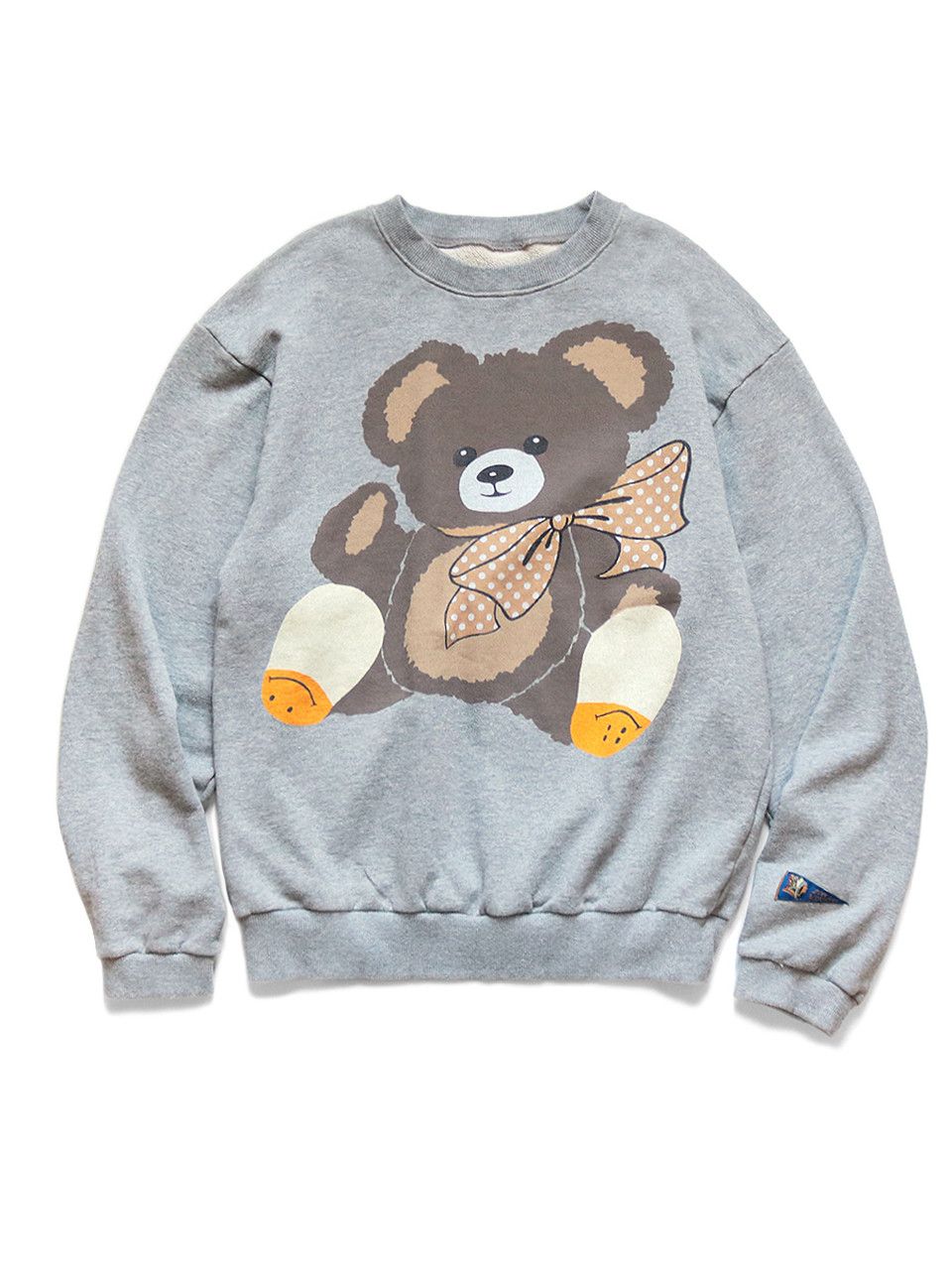 Image of Kapital x Kapital Kountry Teddy Bear Sweatshirt - Grey Terry Fleece, Men's (Size 2XL)