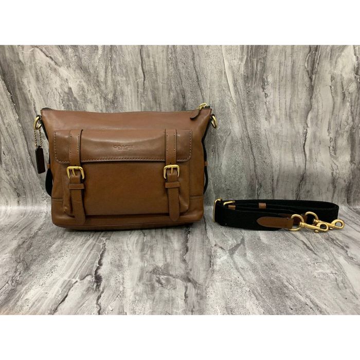 Coach Coach Messenger Leather Bag Brown Office/ Work Bag for Men | Grailed