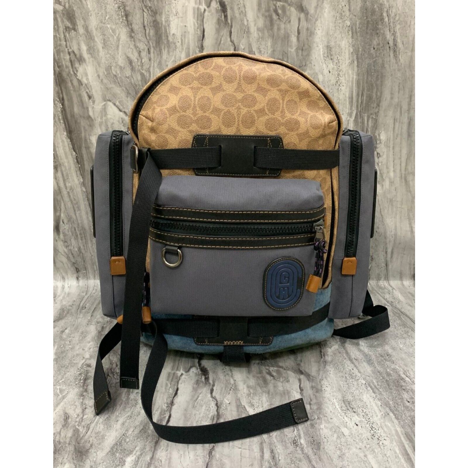 Coach Coach Ridge Backpack In Signature Canvas Bag With Patch Grailed