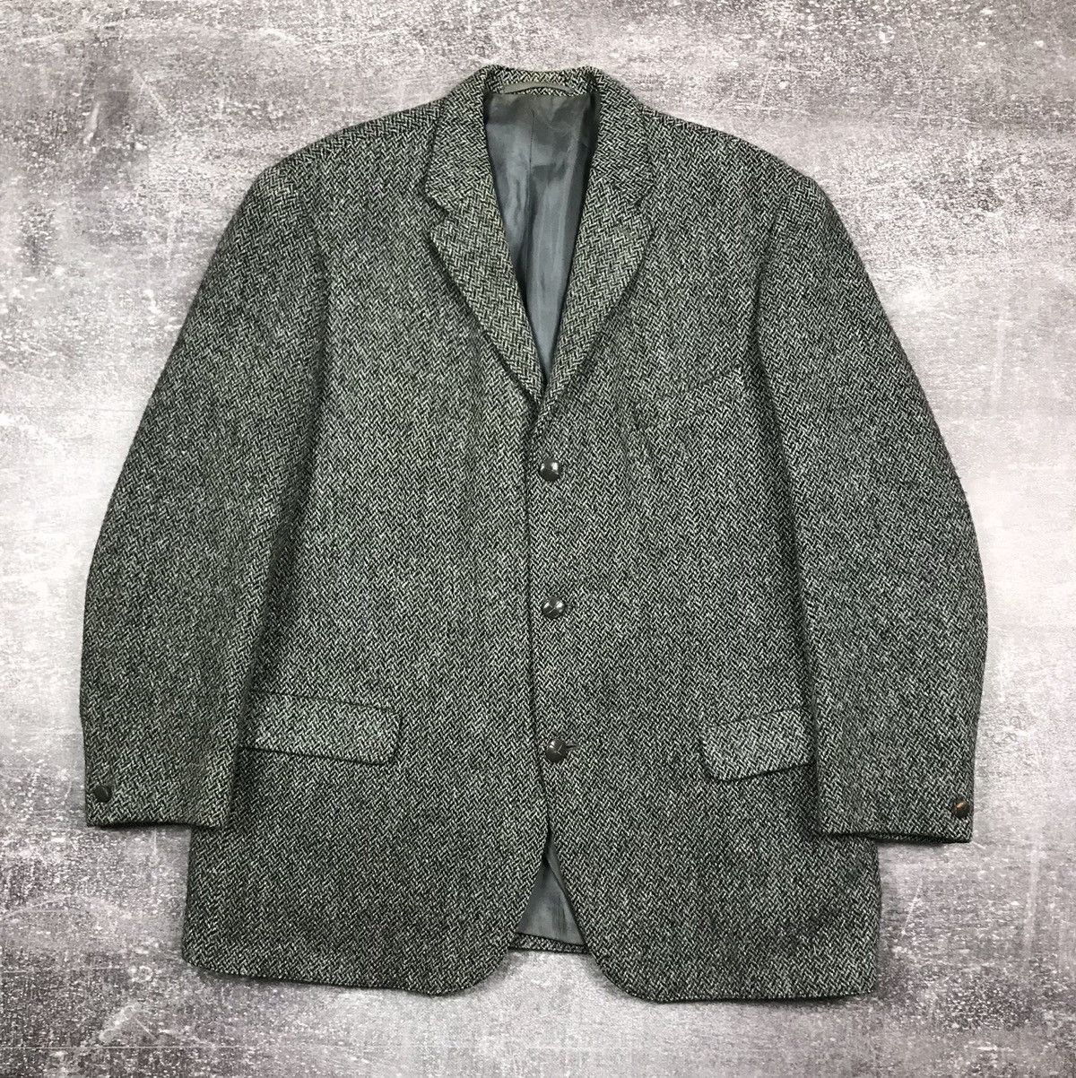 Harris Tweed Vintage Harris Tweed Faded Blazer Size 44L - 1 Thumbnail