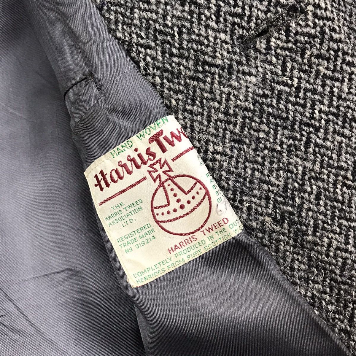 Harris Tweed Vintage Harris Tweed Faded Blazer Size 44L - 11 Thumbnail