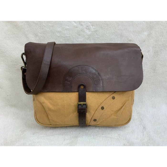 RRL Ralph Lauren Double RL Canvas/ Leather Mail Bag Office Work