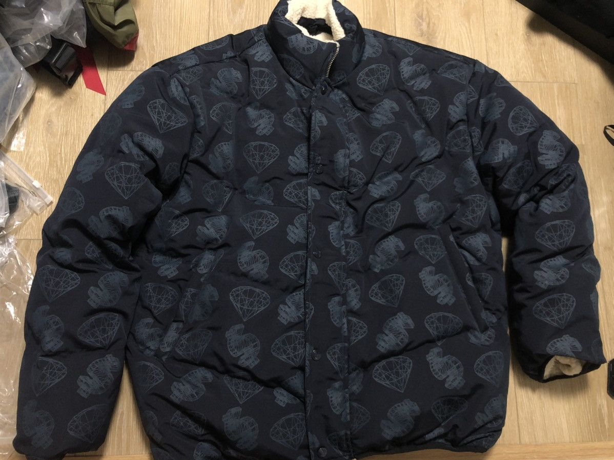 Billionaire Boys Club BBC wireframe diamonds and dollars reversible puffer Size US M / EU 48-50 / 2 - 3 Thumbnail