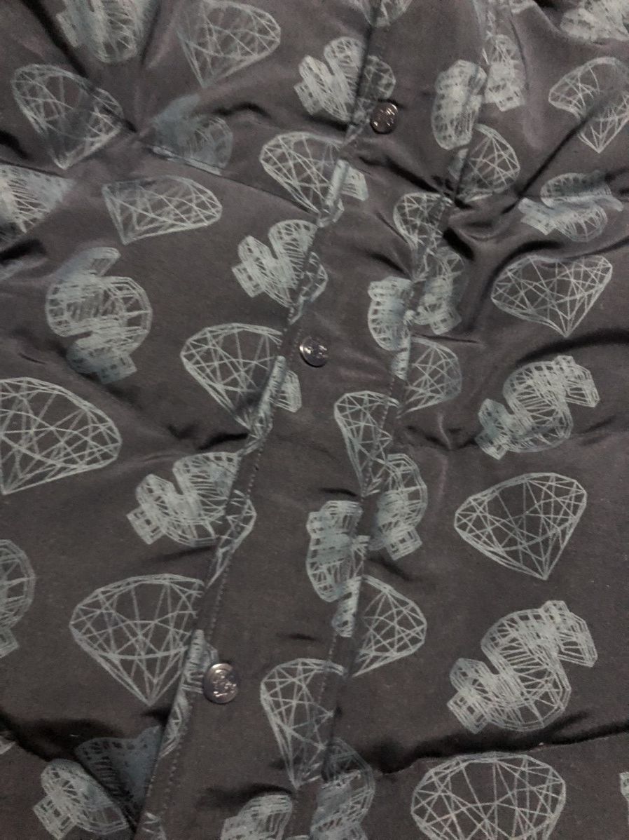 Billionaire Boys Club BBC wireframe diamonds and dollars reversible puffer Size US M / EU 48-50 / 2 - 4 Thumbnail