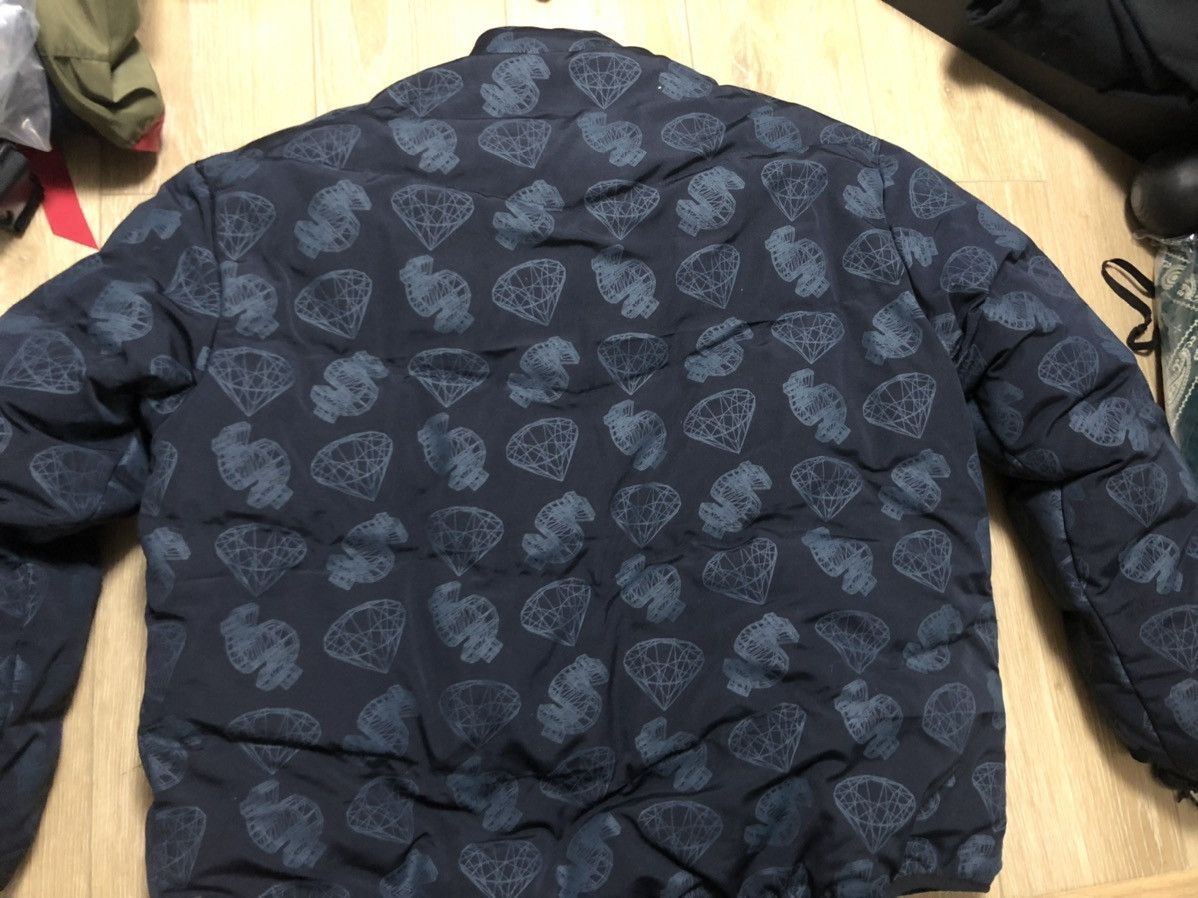 Billionaire Boys Club BBC wireframe diamonds and dollars reversible puffer Size US M / EU 48-50 / 2 - 6 Thumbnail