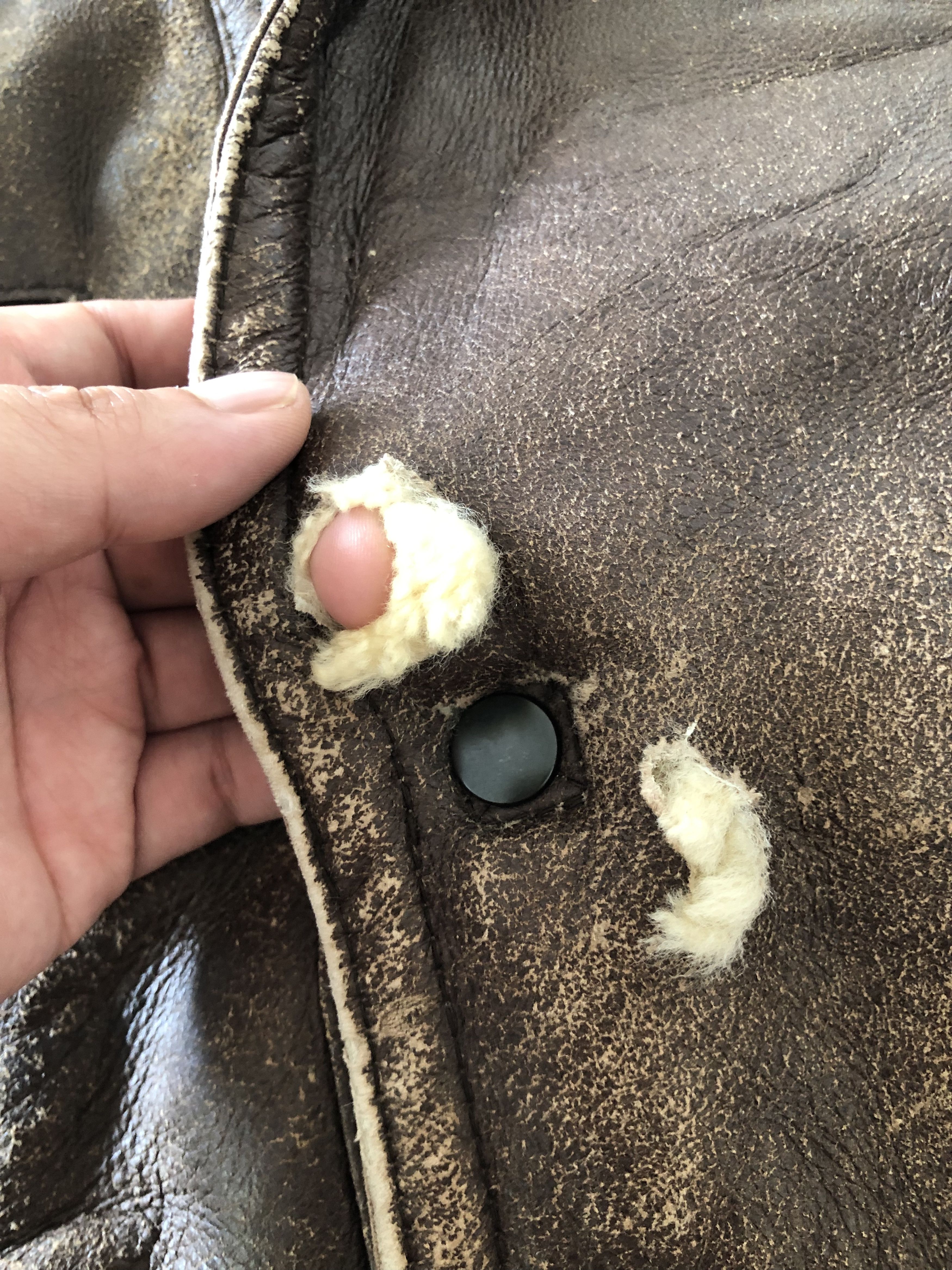 Vintage RARE🔥80’S HARAJUKU GENERAL FLYING SHEARLING SHEEPSKIN COAT Size US L / EU 52-54 / 3 - 11 Thumbnail