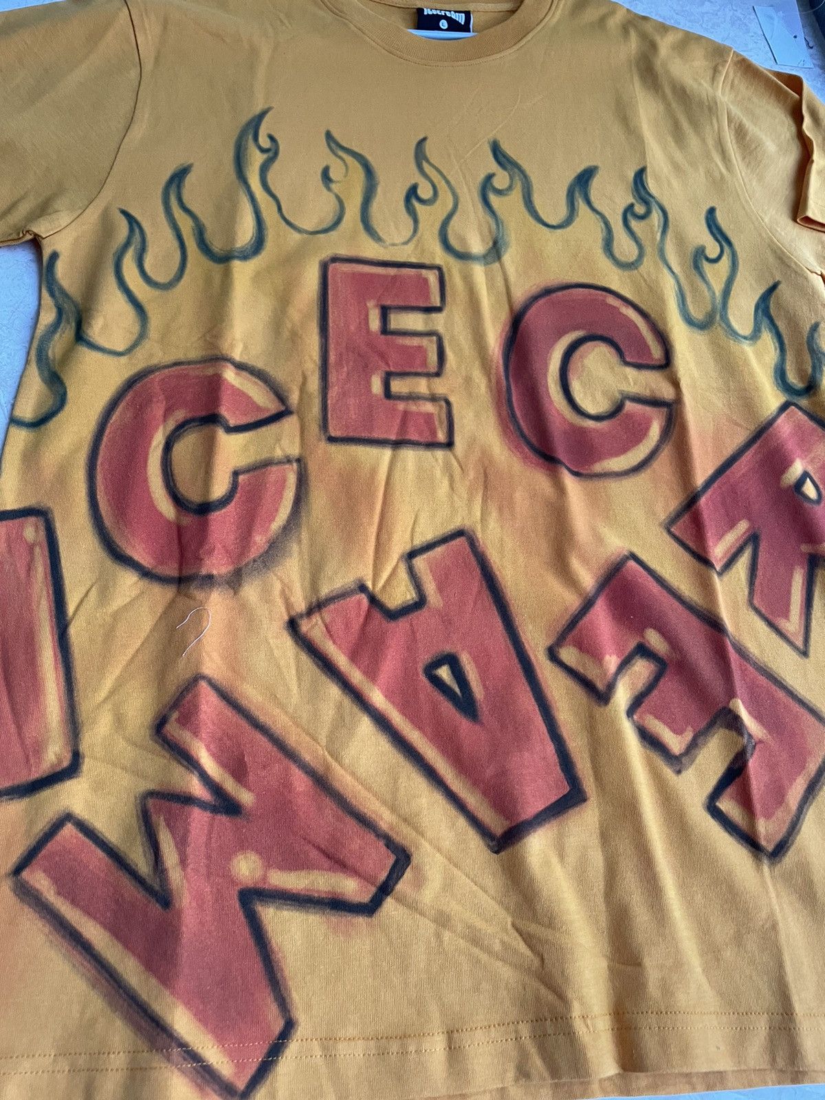 Icecream UNWORN* Icecream hand print fire tee Size US L / EU 52-54 / 3 - 2 Thumbnail