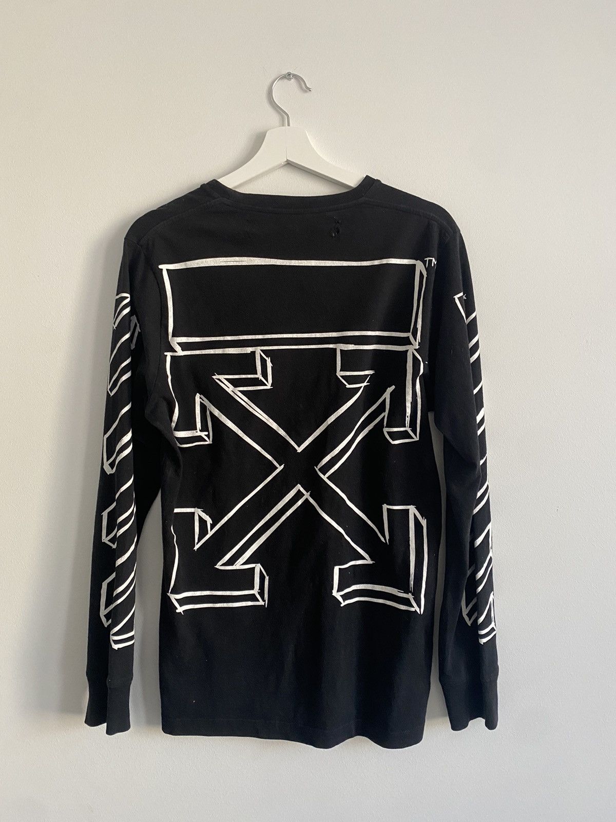 3d Marker Off White 3d Crewneck Off-White Long Sleeve Diagonal
