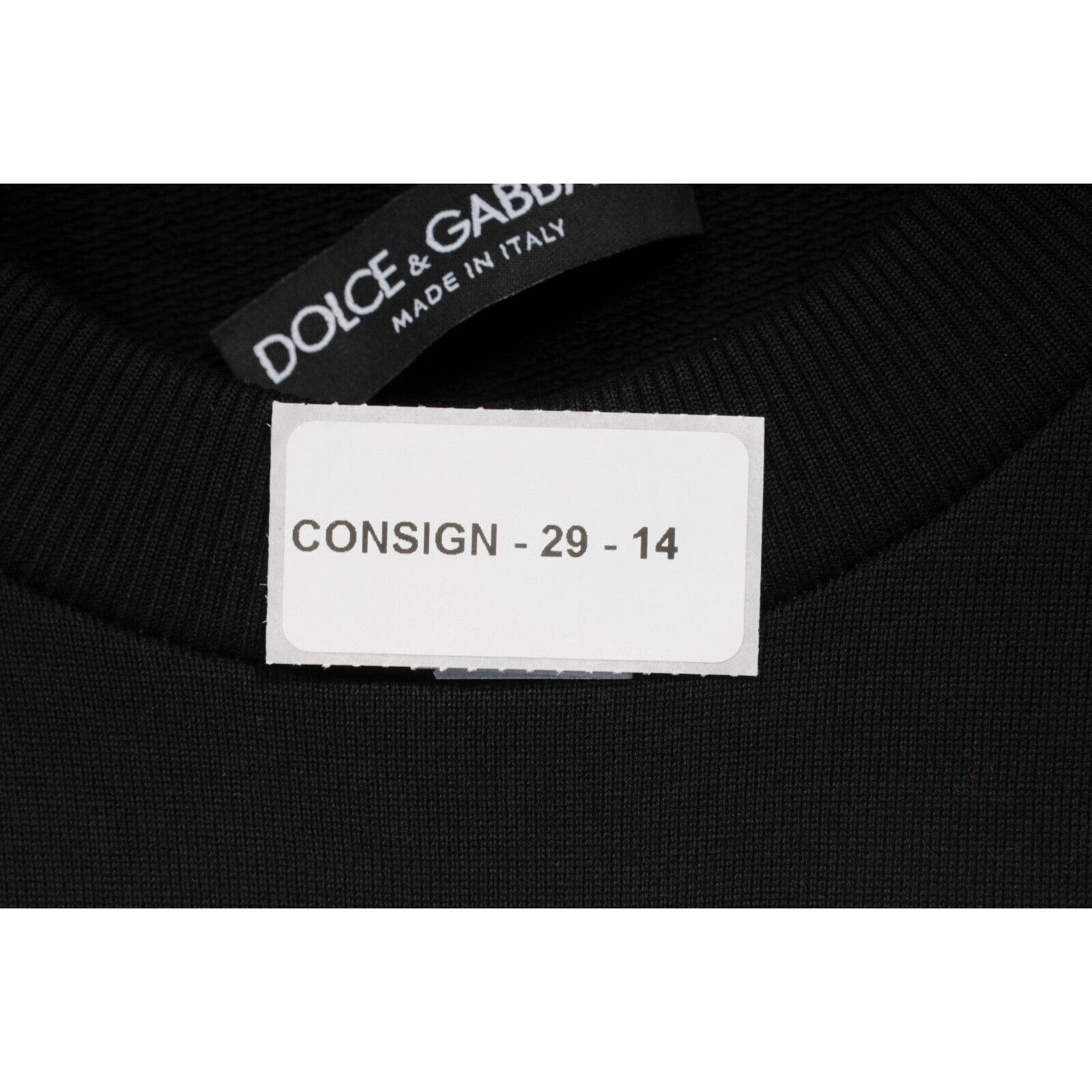 Dolce & Gabbana Amore K Sacro Pullover M Black Red Embroidery Size US M / EU 48-50 / 2 - 11 Thumbnail