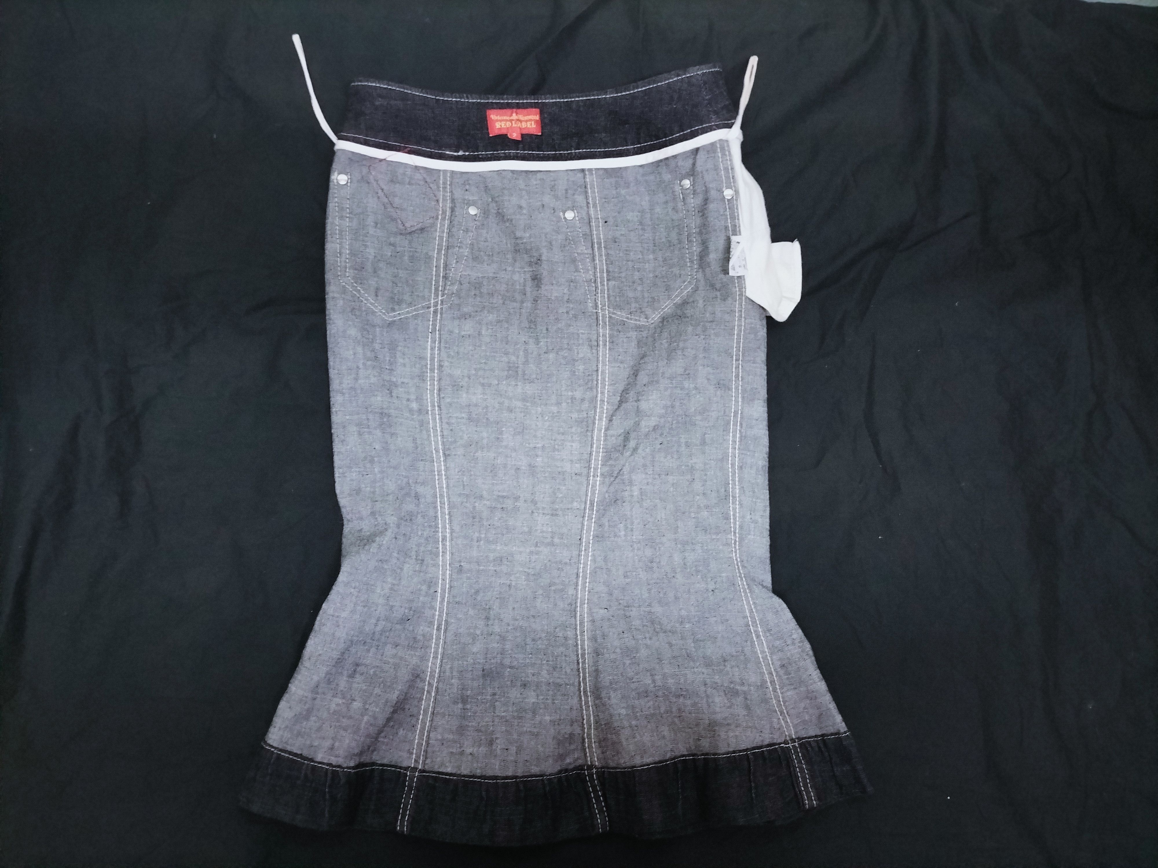 Vivienne Westwood Vivienne Westwood women skirt denim Size 29" - 3 Thumbnail