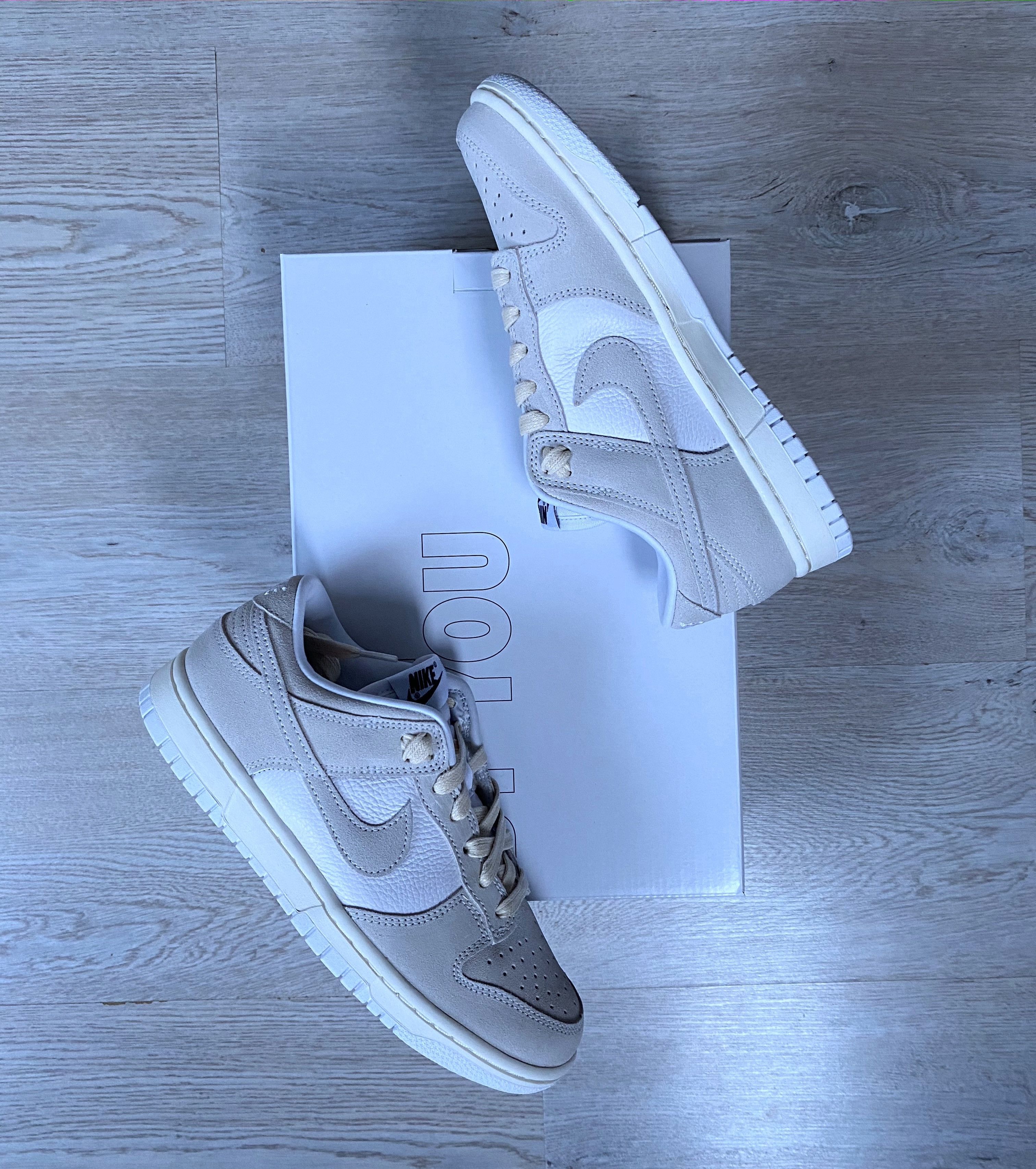 Nike Dunk Low By You Suede Offwhite Cream in 6,5 (W)