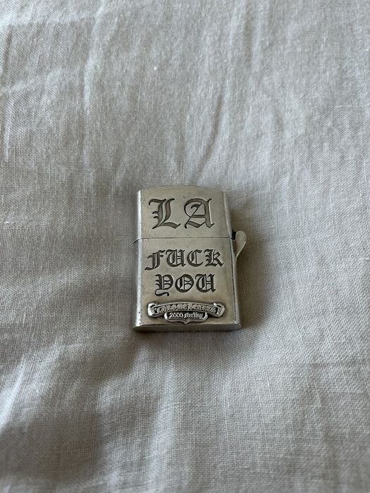 Chrome Hearts Chrome Hearts LA FUCK YOU Zippo Lighter | Grailed