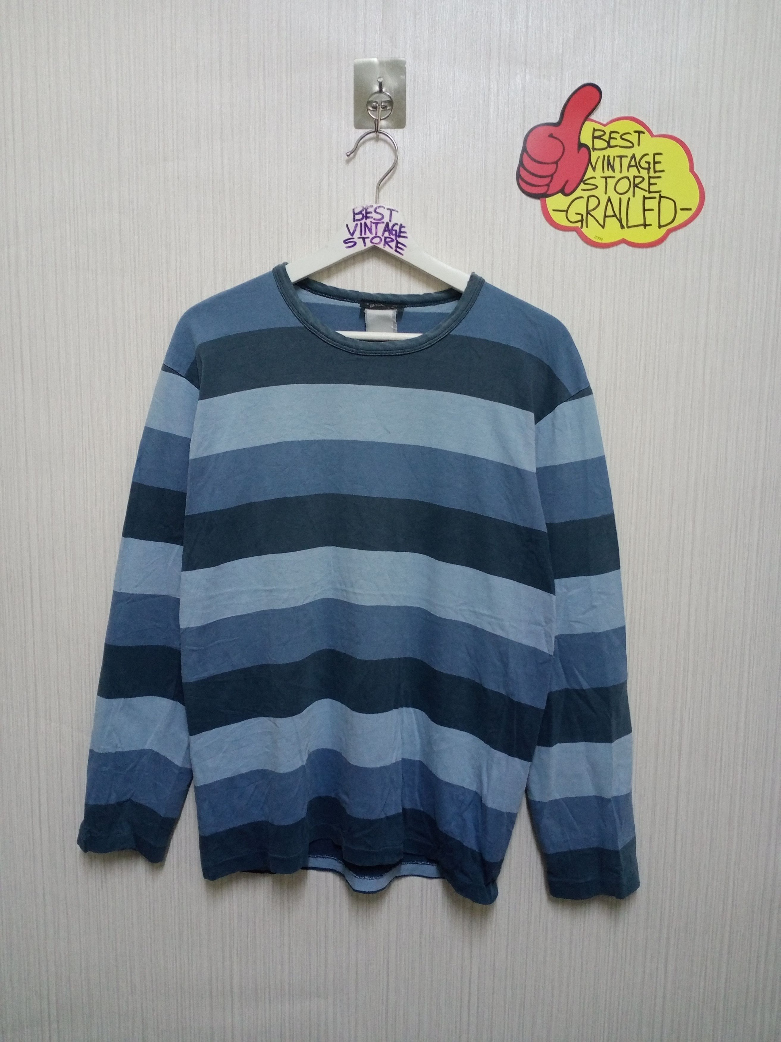agnes b. Vintage AGNES.B Striped Long sleeve Tee Size US S / EU 44-46 / 1 - 7 Thumbnail