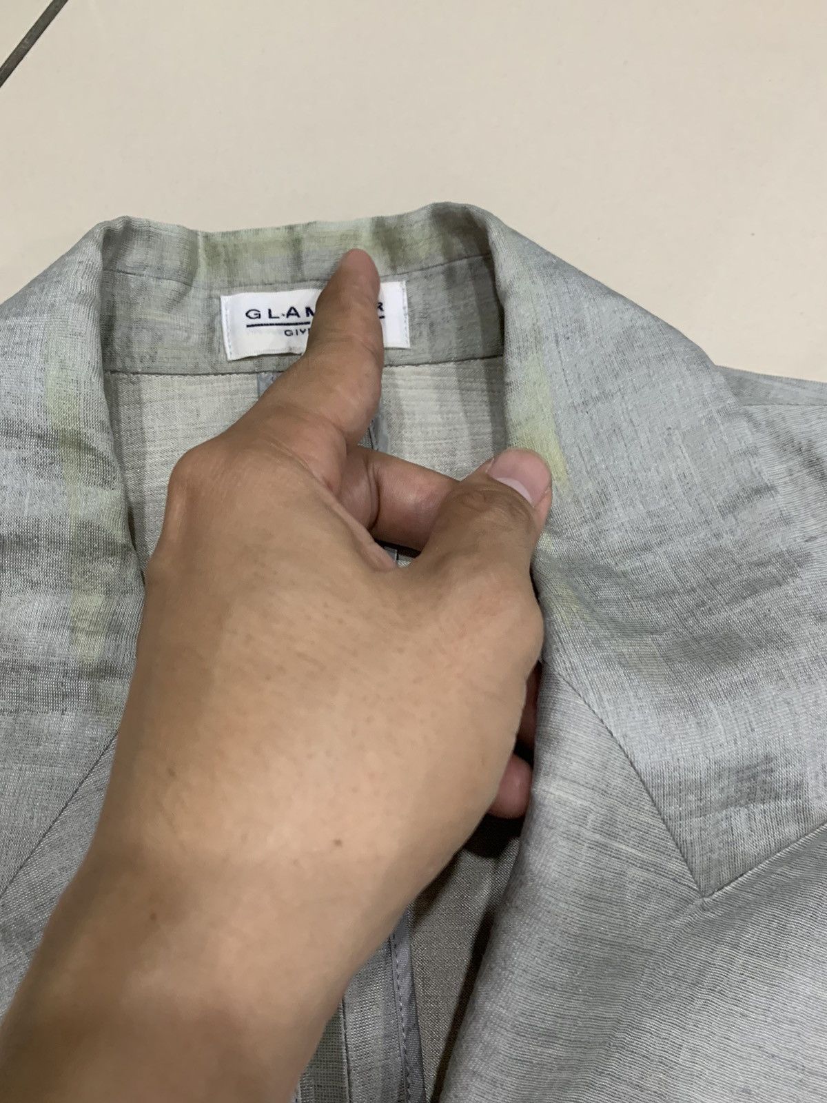 Givenchy × Vintage VINTAGE GIVENCHY GLAMOUR MIX SILK BLAZER COAT Size US XS / EU 42 / 0 - 8 Thumbnail