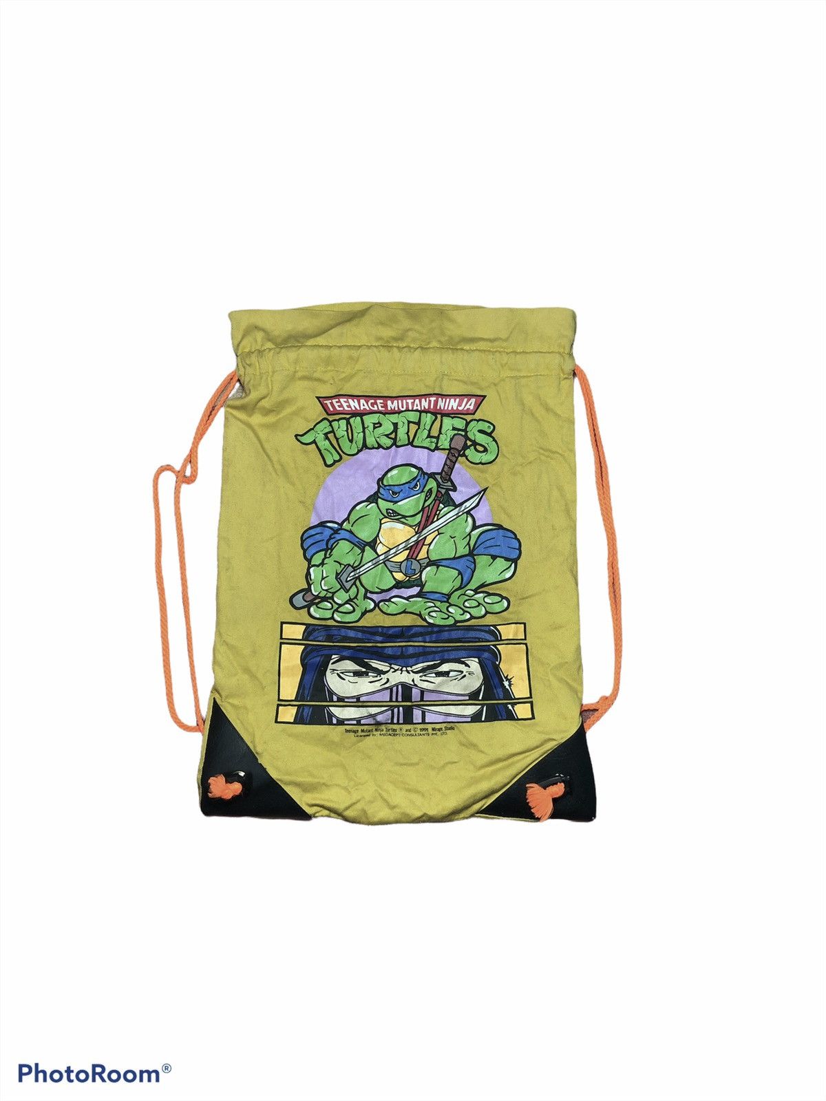 Vintage RARE⚡️VTGE Teenage Mutant Ninja Turtles DRAWSTRING BAGPACK Size ONE SIZE - 1 Thumbnail