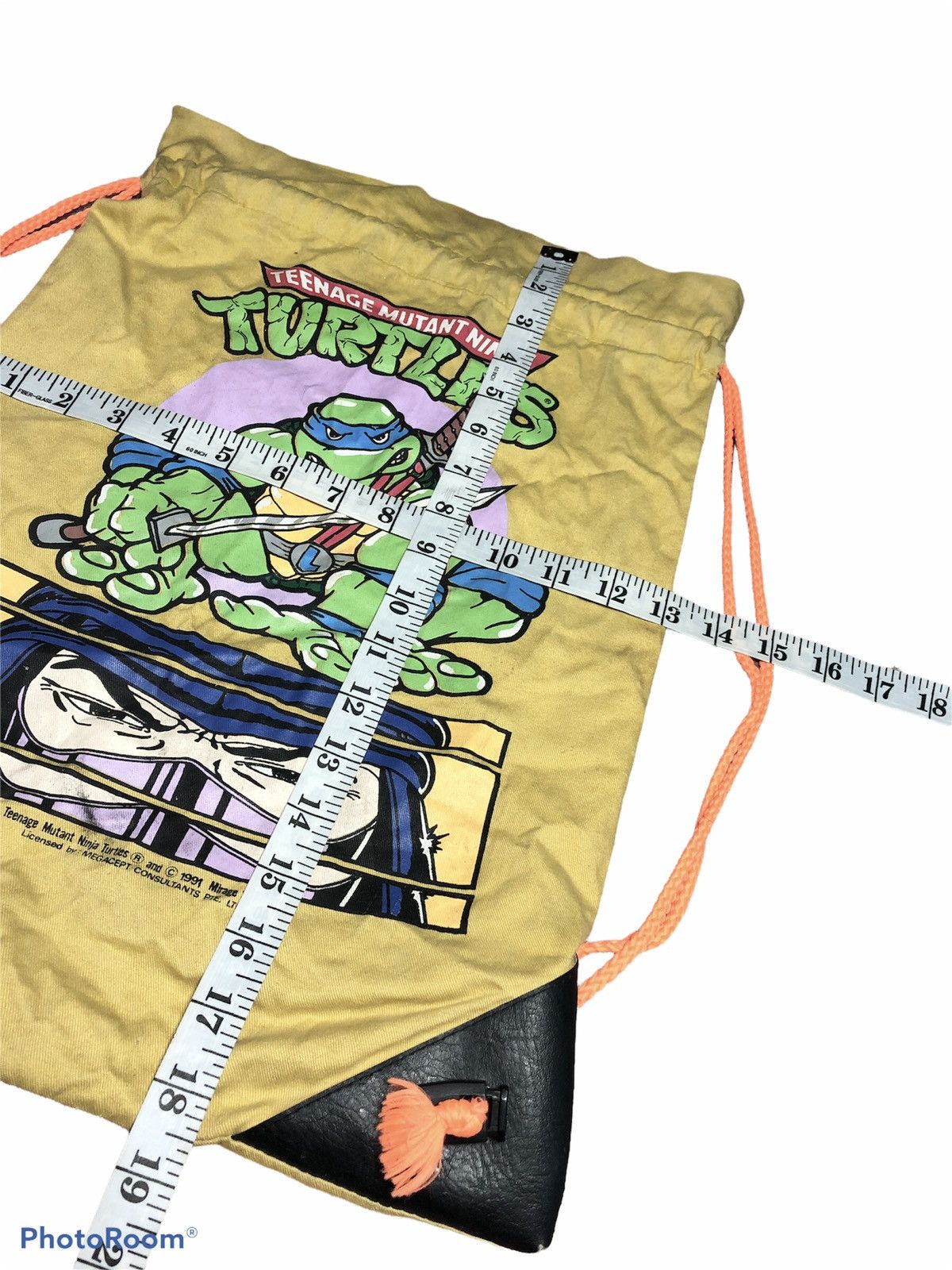 Vintage RARE⚡️VTGE Teenage Mutant Ninja Turtles DRAWSTRING BAGPACK Size ONE SIZE - 5 Thumbnail