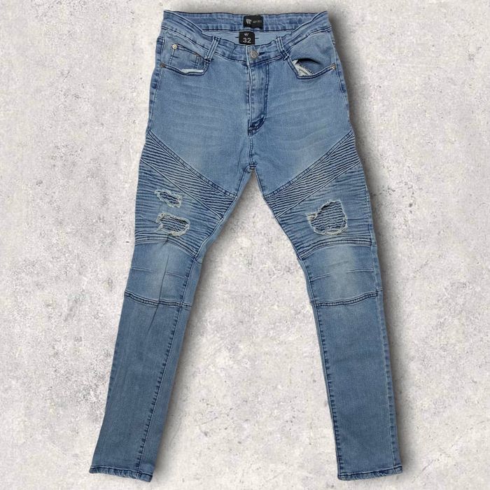 Waimea Medium Wash Waimea Biker Skinny Jeans Grailed