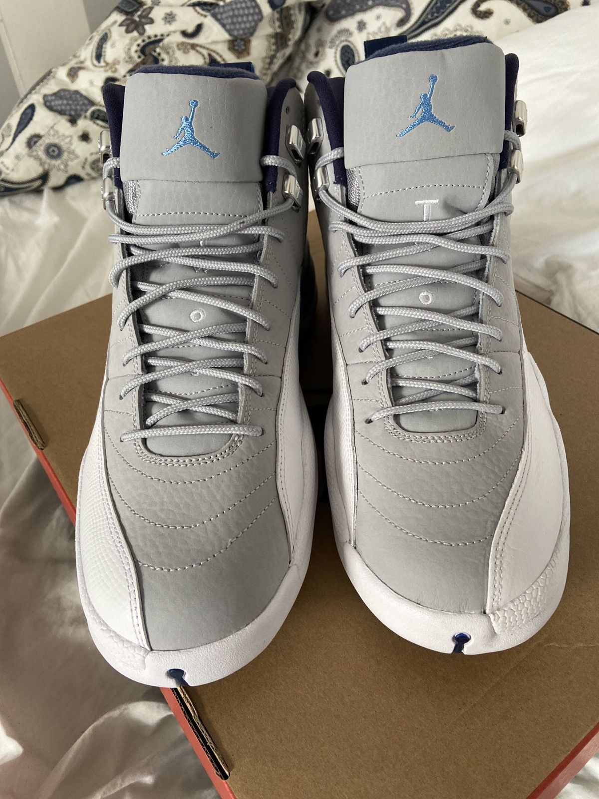 Jordan Brand × Nike Air Jordan 12 Retro University Blue 2016 Size US 11.5 / EU 44-45 - 3 Thumbnail