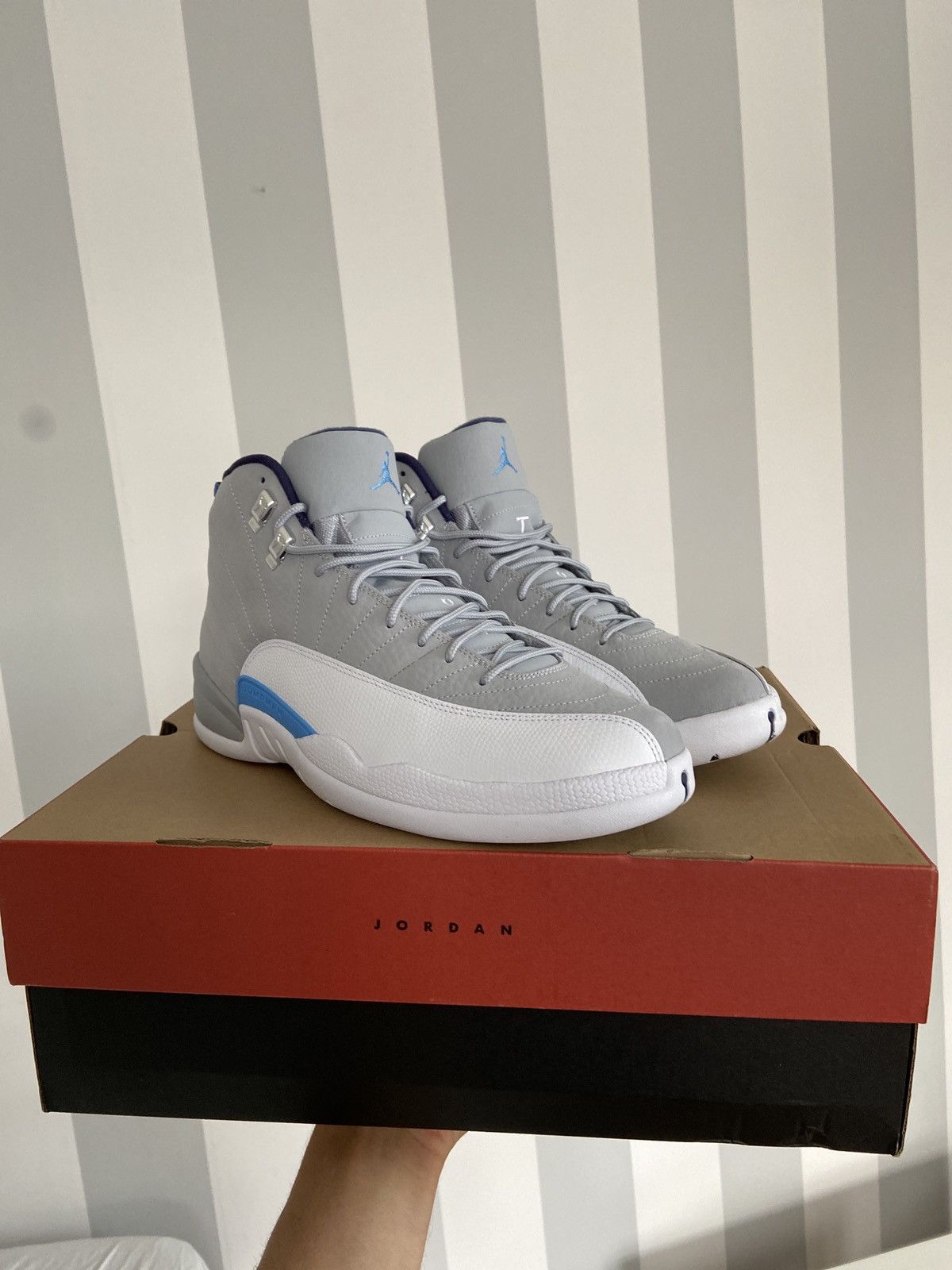 Jordan Brand × Nike Air Jordan 12 Retro University Blue 2016 Size US 11.5 / EU 44-45 - 1 Thumbnail