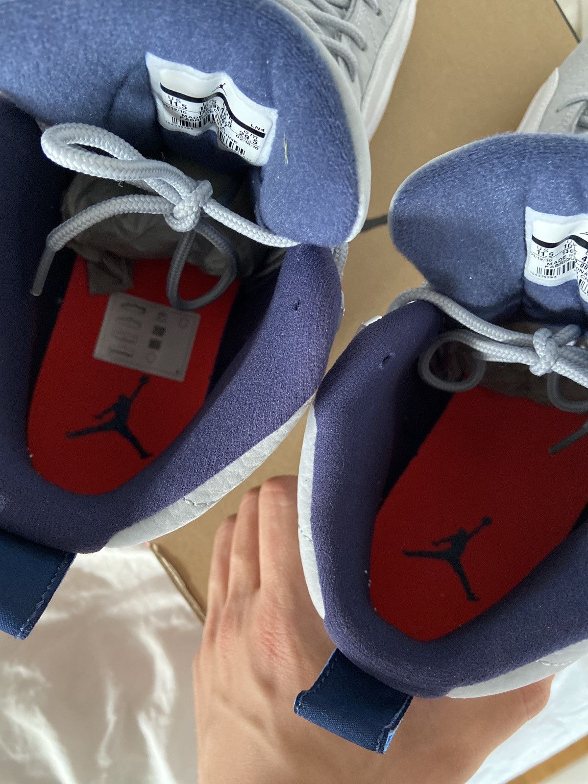 Jordan Brand × Nike Air Jordan 12 Retro University Blue 2016 Size US 11.5 / EU 44-45 - 9 Thumbnail