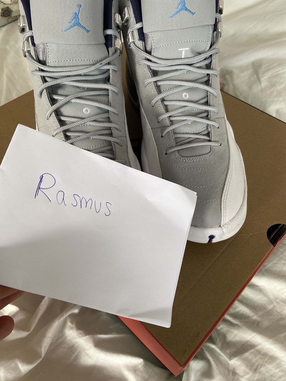 Jordan Brand × Nike Air Jordan 12 Retro University Blue 2016 Size US 11.5 / EU 44-45 - 2 Thumbnail