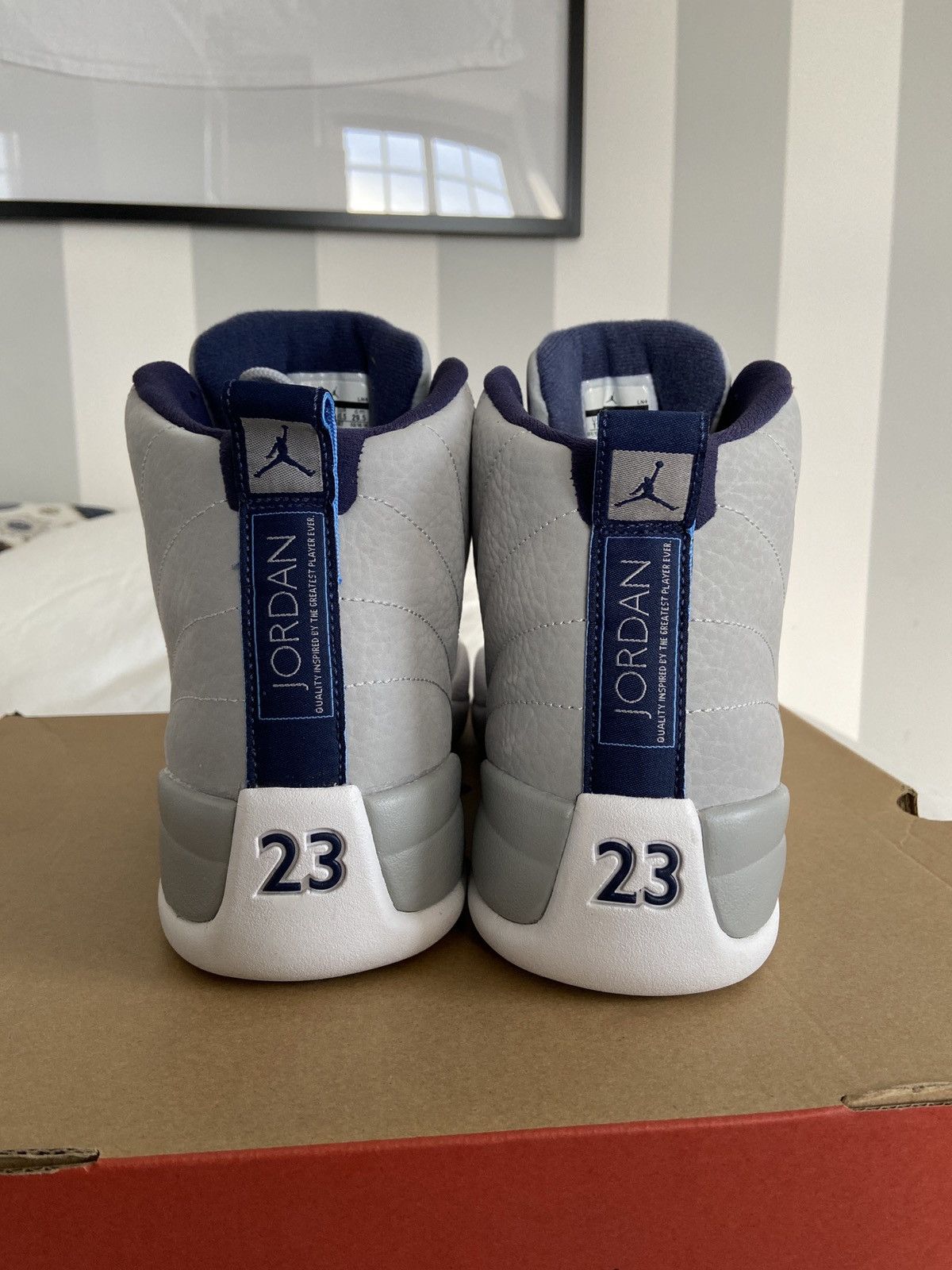 Jordan Brand × Nike Air Jordan 12 Retro University Blue 2016 Size US 11.5 / EU 44-45 - 6 Thumbnail