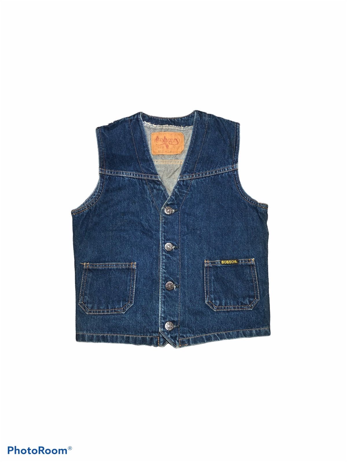 Vintage KIDS‼️‼️VTGE BOBSON DENIM VEST Size US XXS / EU 40 - 1 Thumbnail