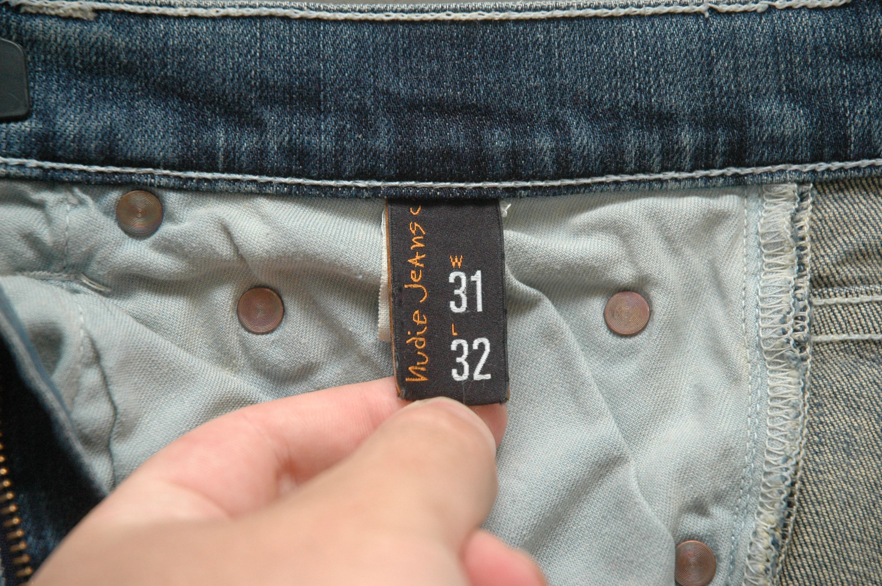 Nudie Jeans Nudie Jeans High Kai Smokie Blue Made in Italy W31 L32 Size US 31 - 9 Thumbnail