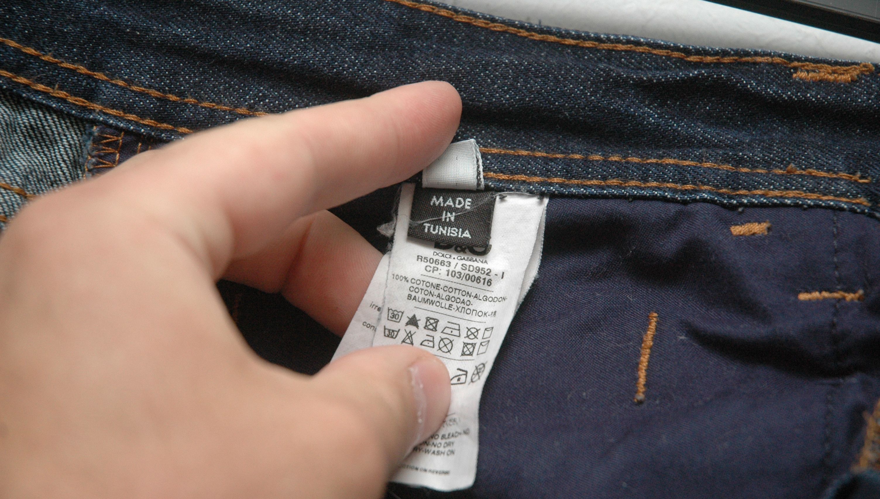 Dolce & Gabbana Dolce Gabbana Vintage Denim Jeans Leather Patch Size US 30 / EU 46 - 13 Thumbnail