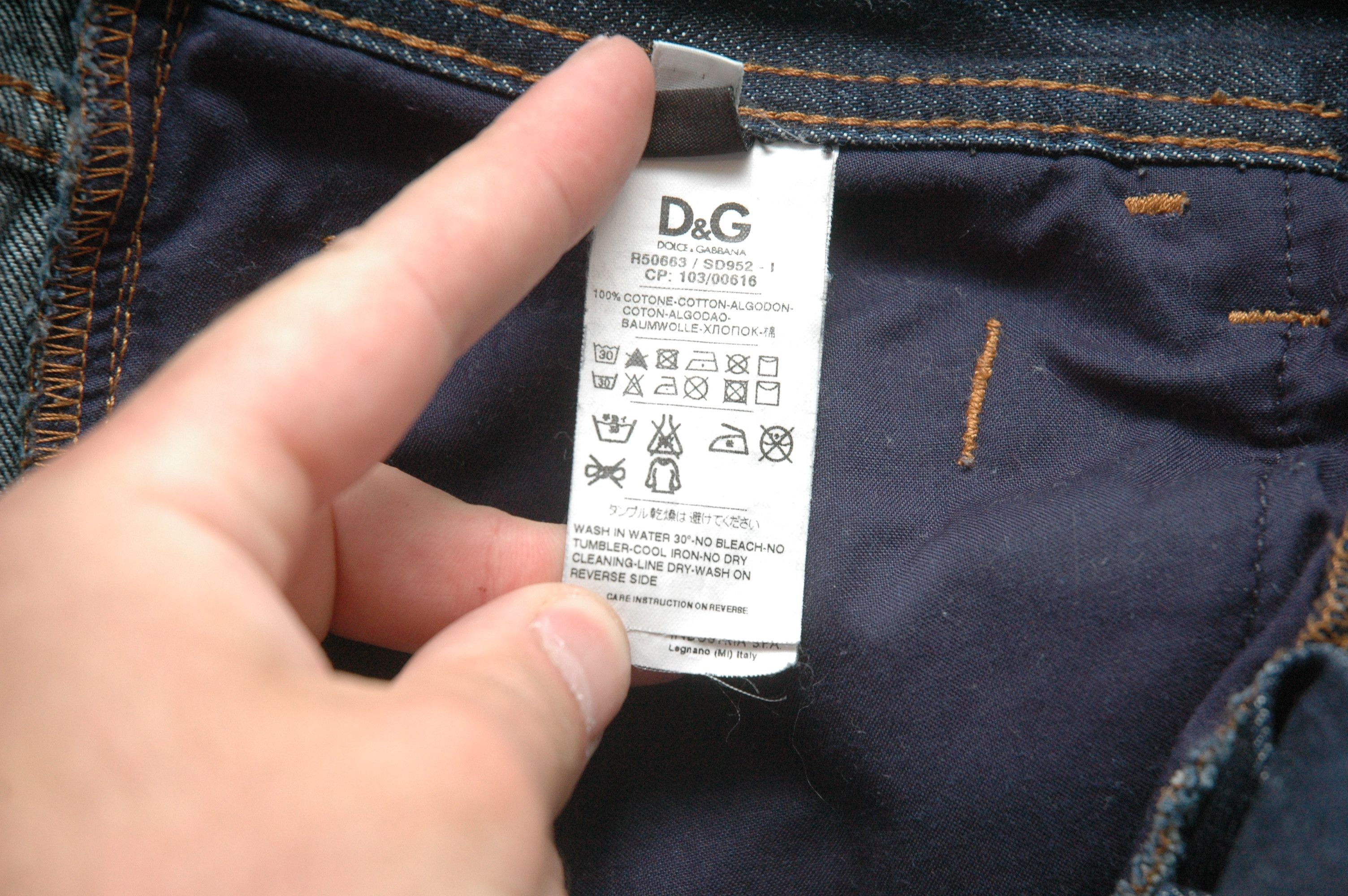 Dolce & Gabbana Dolce Gabbana Vintage Denim Jeans Leather Patch Size US 30 / EU 46 - 14 Thumbnail