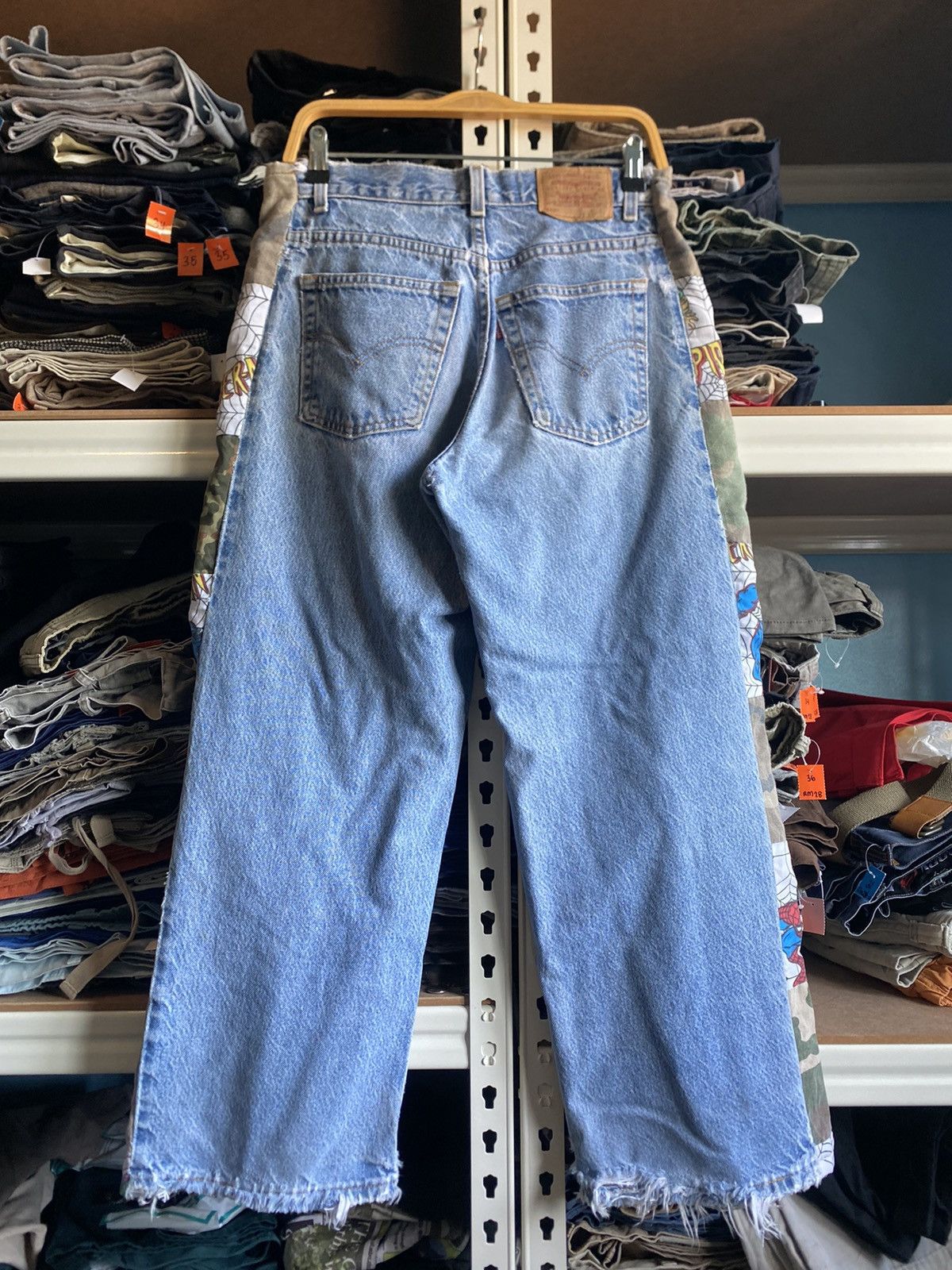 Levi's Vintage Levi’s Denim x Spiderman Custom Made Blue (W30) Size US 30 / EU 46 - 5 Thumbnail