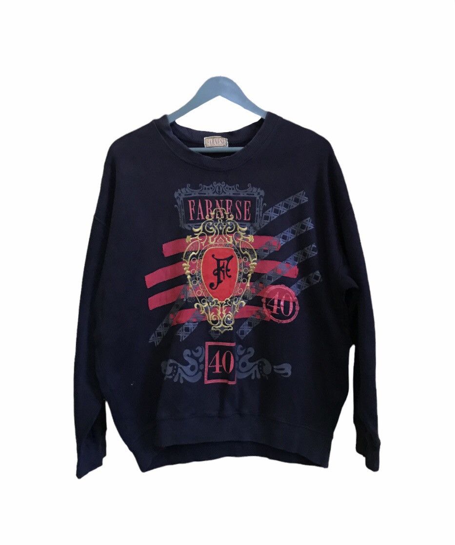 Vintage Farnese 40 Embroidery Logo Sweatshirt