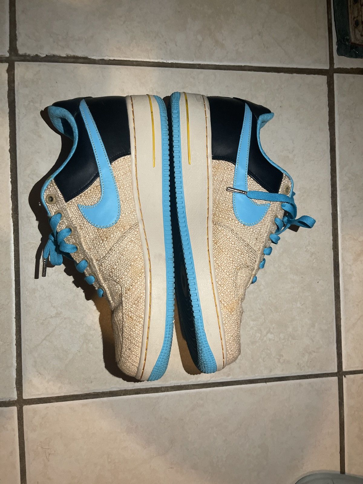 Nike Air Force 1 Premium 07 Thompson Original Six 2007 Size US 11 / EU 44 - 3 Thumbnail