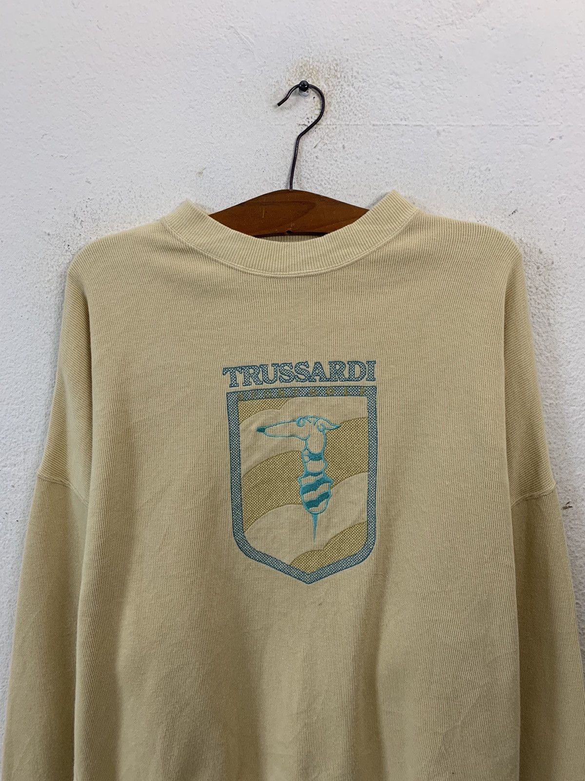 Trussardi Trussardi Spellout Big Logo Sweatshirt Size US M / EU 48-50 / 2 - 4 Thumbnail