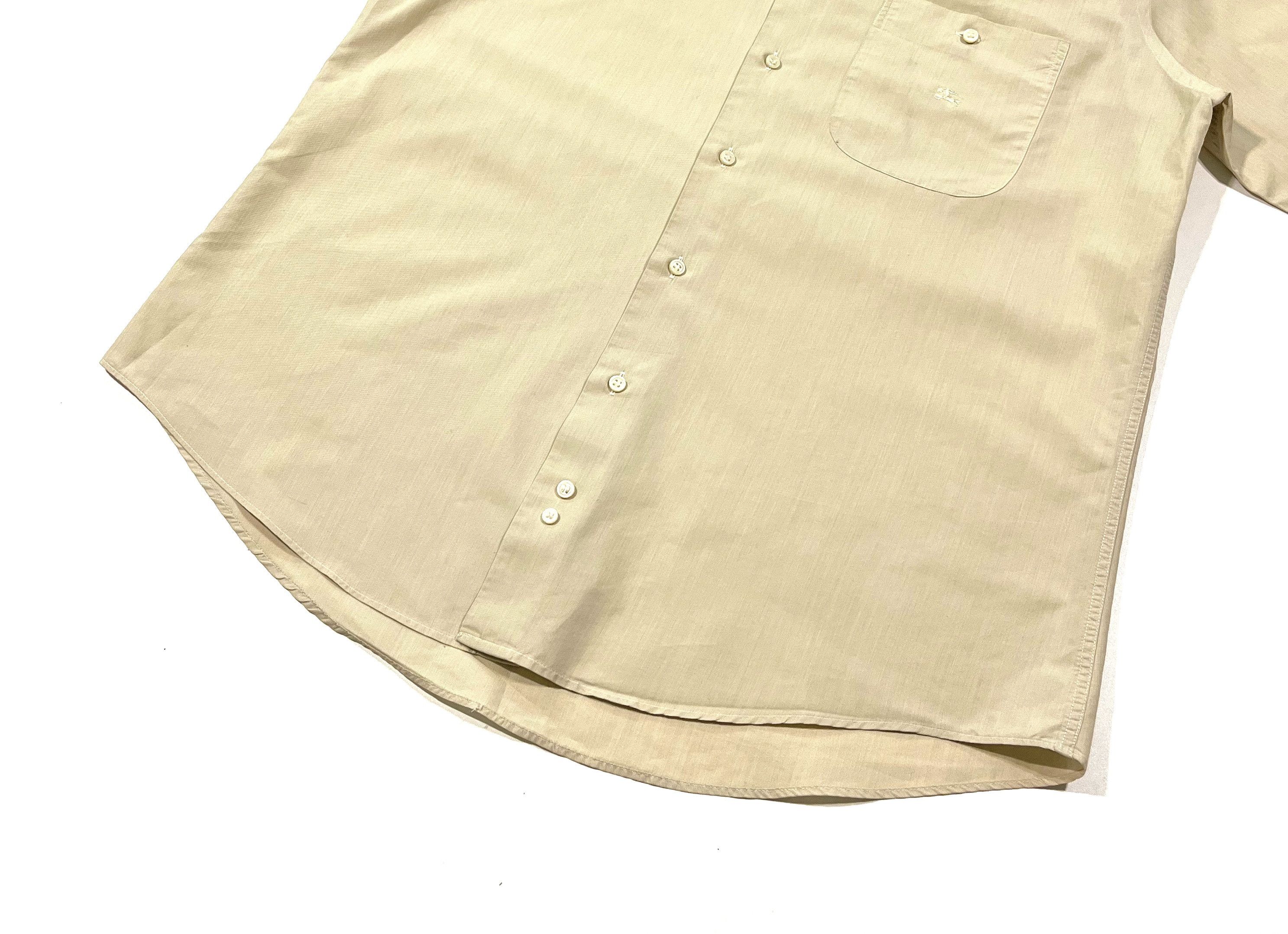 Burberry Burberry London Vintage Button Shirt Men's L Beige Size US L / EU 52-54 / 3 - 3 Thumbnail
