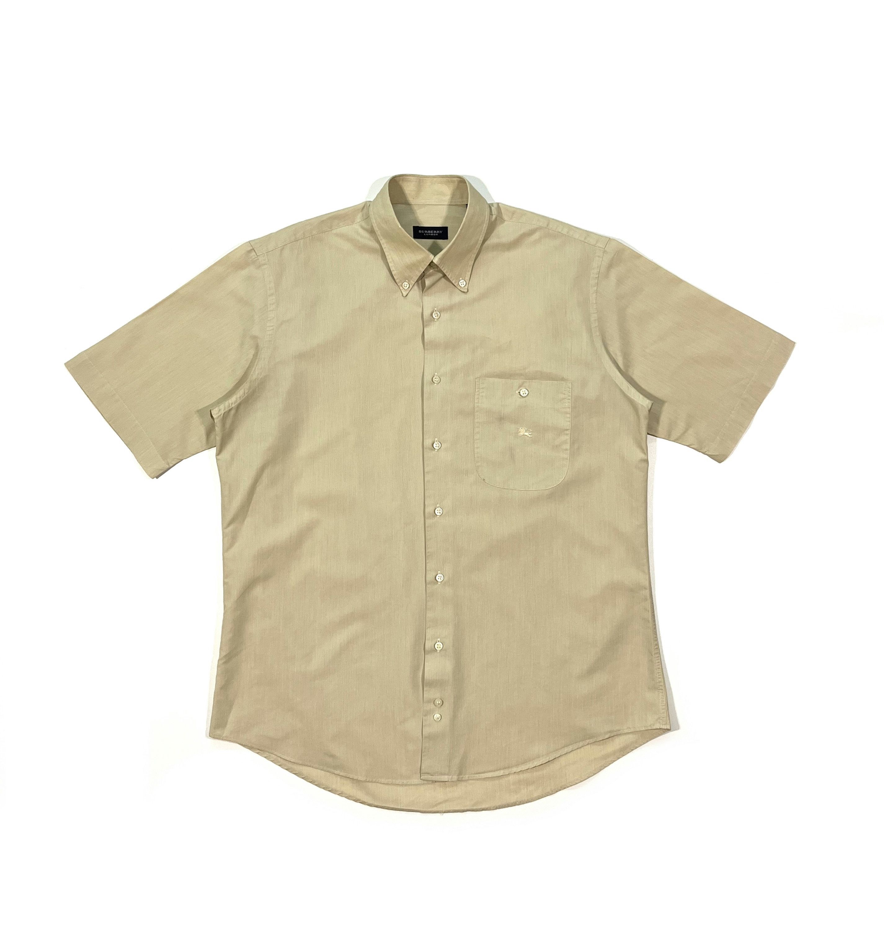 Burberry Burberry London Vintage Button Shirt Men's L Beige Size US L / EU 52-54 / 3 - 1 Thumbnail