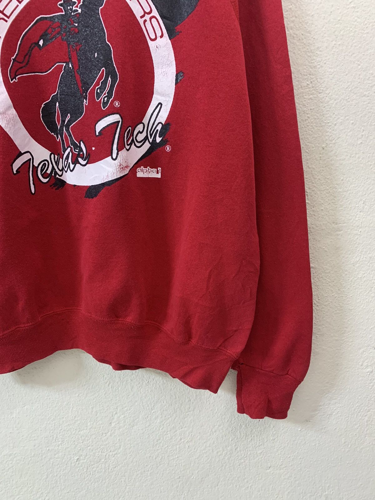 Japanese Brand Vintage Red Raiders Sweatshirt Size US L / EU 52-54 / 3 - 2 Thumbnail