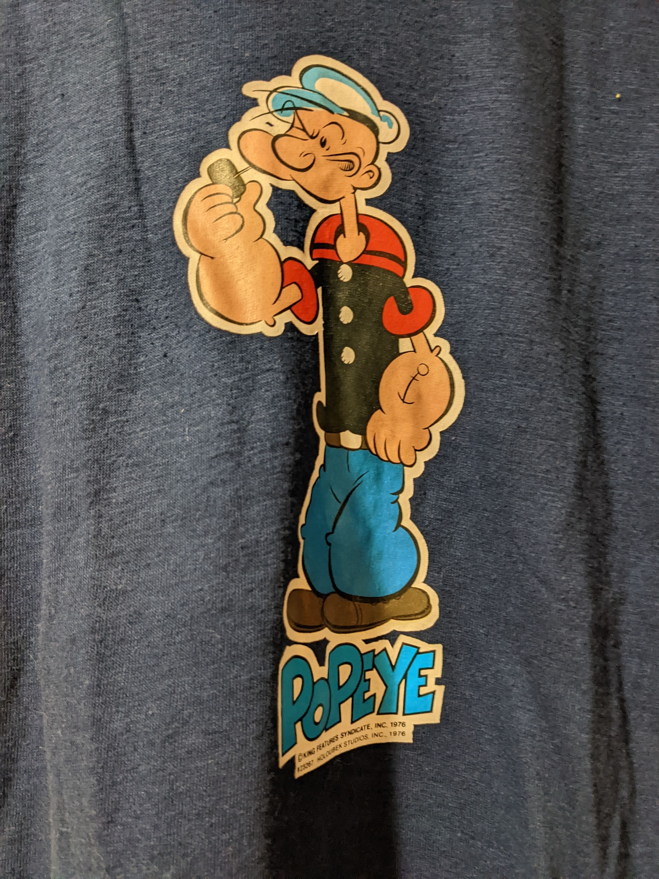 Vintage Vintage 1976 Popeyes Iron-ons Cartoon Made in USA T-shirt Size US S / EU 44-46 / 1 - 4 Thumbnail
