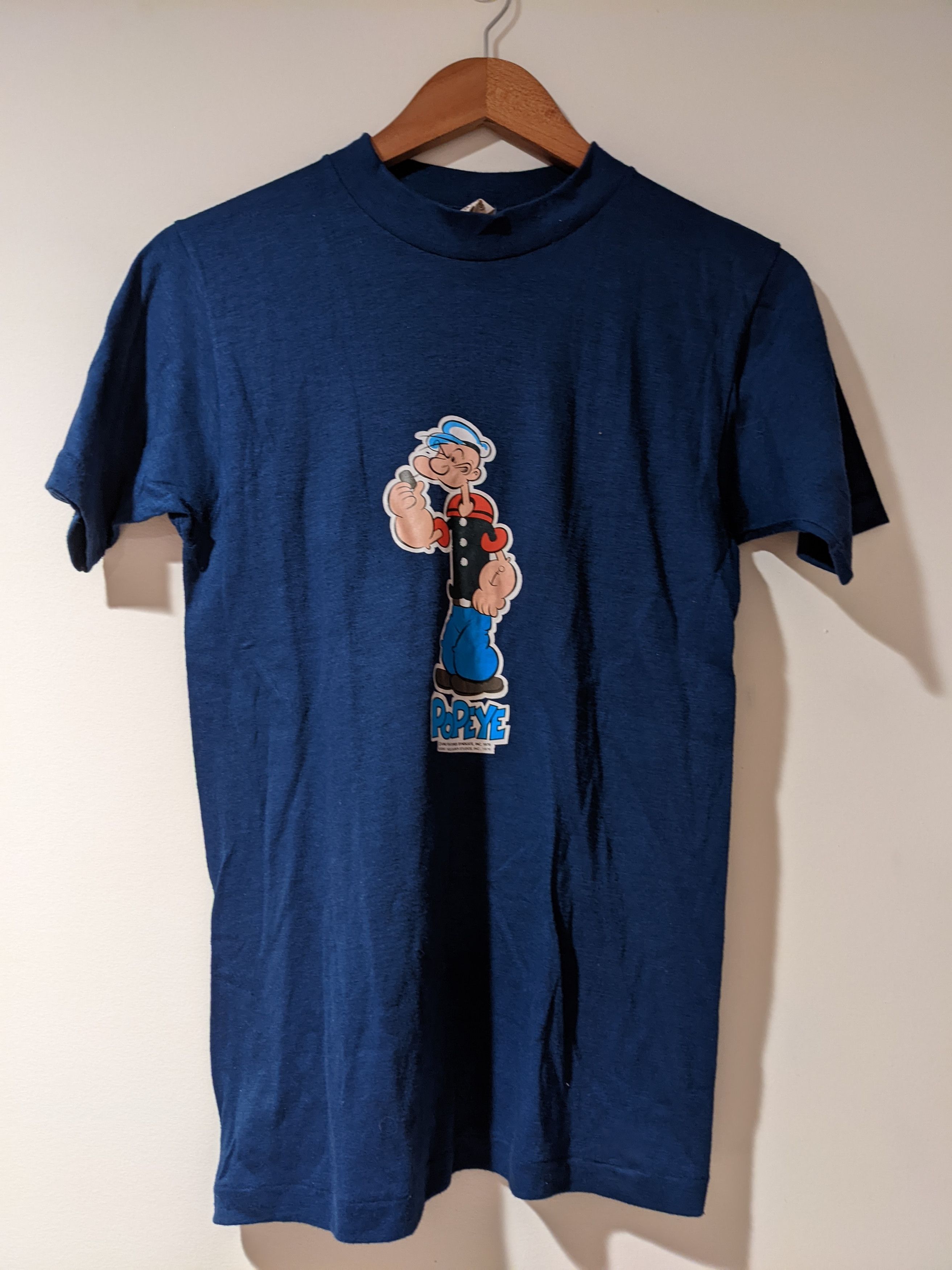 Vintage Vintage 1976 Popeyes Iron-ons Cartoon Made in USA T-shirt Size US S / EU 44-46 / 1 - 1 Thumbnail