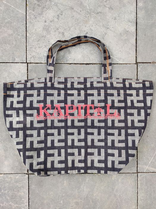 Kapital Kapital Manji Denim Tote Bag | Grailed