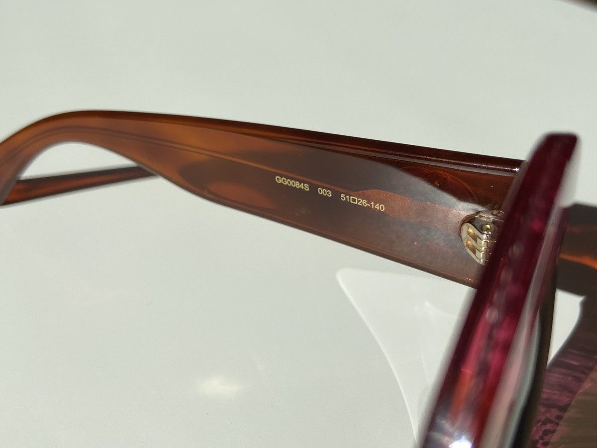 Gucci ★ OVERSIZED MASK PINK HONEY BROWN ROUND SUNGLASSES ★ Size ONE SIZE - 6 Thumbnail